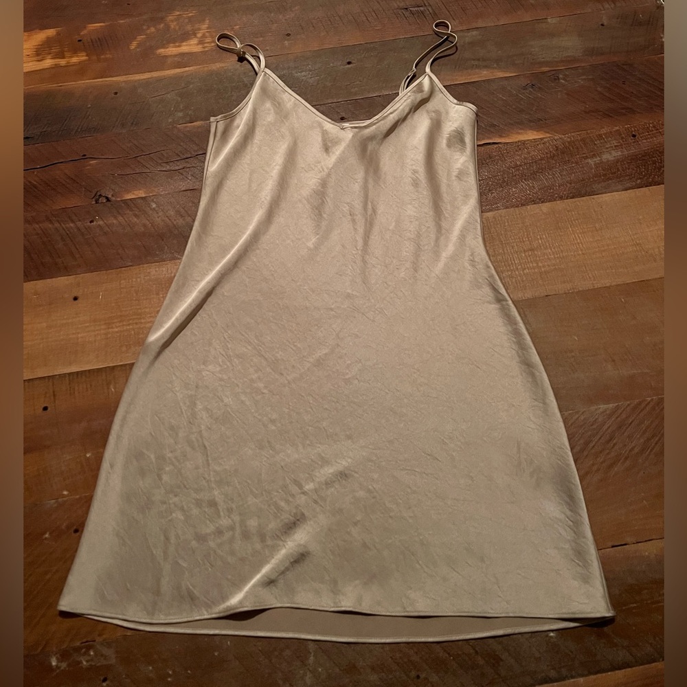 Aritzia Only Slip Satin Mini Dress